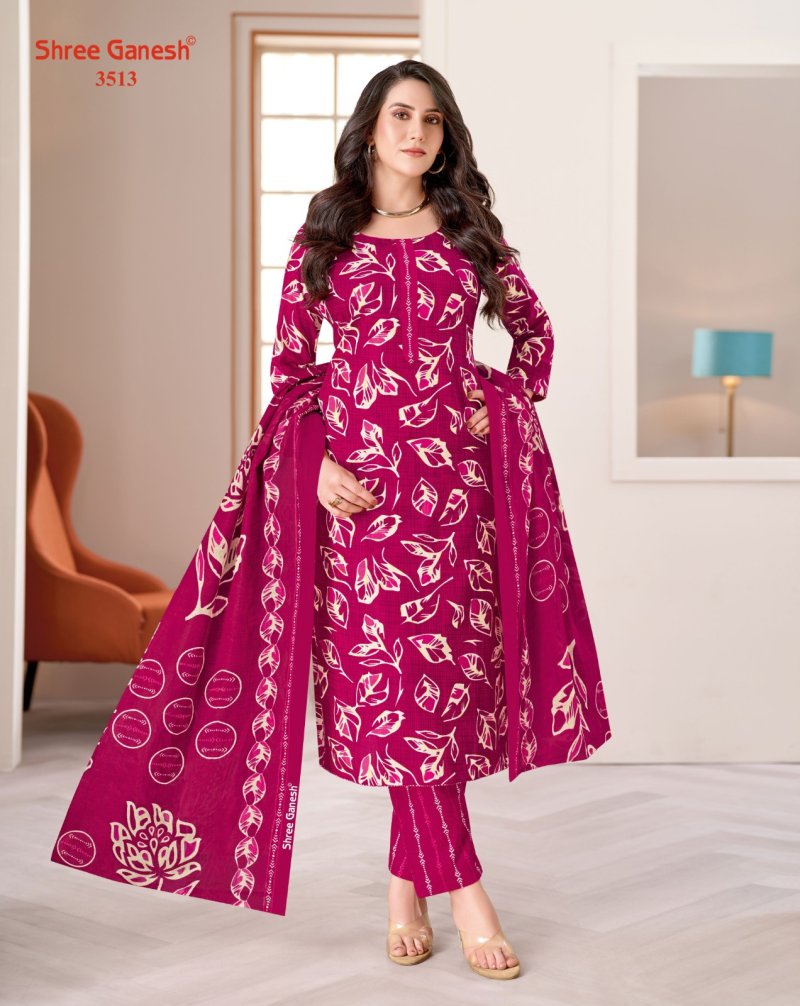 Samiyra Vol 25 By Shree Ganesh Cotton Printed Dress Material